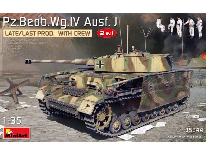 1/35 Pz.Beob.Wg.IV Ausf. J Late/Last Prod. 2 in 1 w/Crew - Miniart
