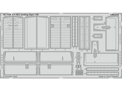 A-4B/C landing flaps 1/48 recommended for HOBBY 2000 / HASEGAWA