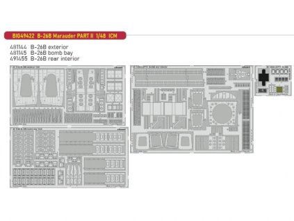 B-26B Marauder PART II 1/48 recommended for ICM