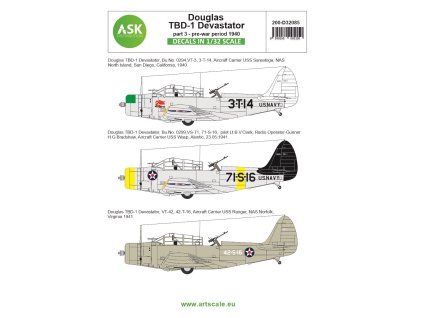 1/32 Douglas TBD-1 Devastator part 3 - pre-war period 1940