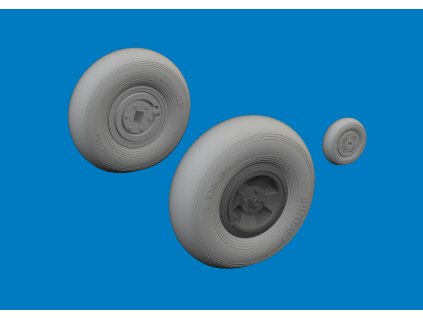 Spitfire Mk.VIII wheels 4spoke 1/24 recommended for AIRFIX