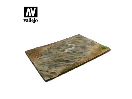 23648 diorama bases vallejo scenic wooden airfield surface sc102