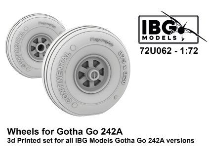 1/72 Wheels for Gotha Go-242A