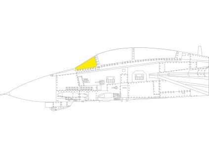F-14B windshield TFace 1/48 recommended for GREAT WALL HOBBY