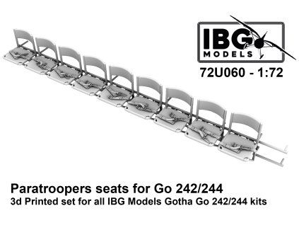 1/72 Paratroopers seats for Gotha Go-242/244