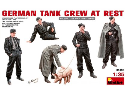 1/35 German Tank Crew at Rest - Miniart