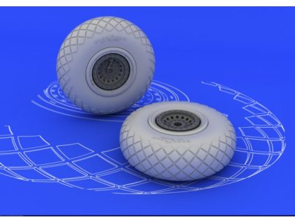 B-17 wheels  1/48 recommended for REVELL, MONOGRAM