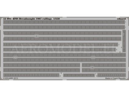 HMS Dreadnought 1907 railings 1/350 recommended for TRUMPETER