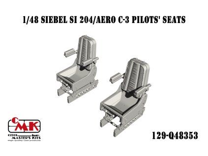 1/48 Siebel Si 204/Aero C-3 Pilots' Seats