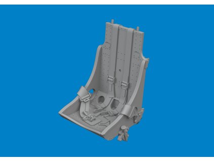 P-51B/C seat w/ integral belts Type 1 PRINT 1/48 recommended for EDUARD