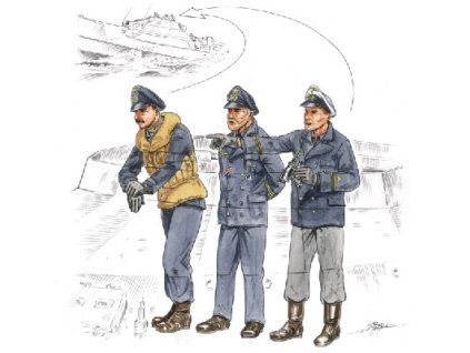 1/72 Flying bridge crew for Schnellboot S-100 (gu