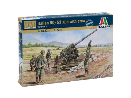 Italeri 6122 - ITALIAN 90/53 GUN with CREW (1:72)