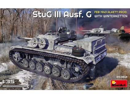 1/35 StuG III Ausf. G  Feb 1943 Alkett Prod. with Winterketten  - Miniart