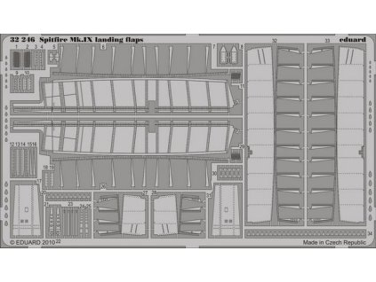 Spitfire Mk.IX landing flaps recommended for TAMIYA