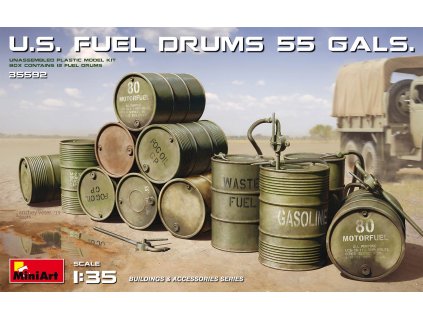 1/35 U.S. Fuel Drums (55 Gals.)