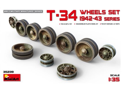 1/35 T-34 Wheels Set. 1942-43 Series