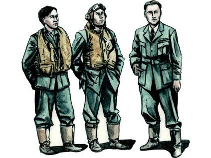1/72 Barracuda Crew Members - Standing (3 fig.)
