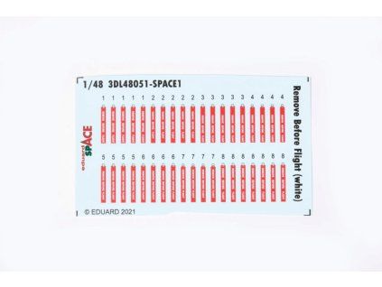 Remove Before Flight (white) SPACE 1/48