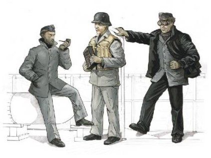 1/72 German crew for AA-gun 3,7 for Revell Schnel
