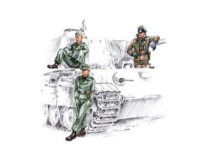 1/72 Waffen SS tankers WW II (3 fig.)
