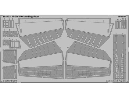 P-39/400 landing flaps recommended for EDUARD