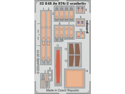 1/32 Ju 87G-2 seatbelts for TRUMPETER kit