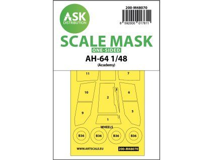 1/48 AH-64 one-sided mask for Academy
