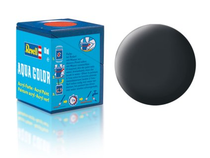 Revell Aqua Color - 36109: matná antracitová šedá (anthracite grey mat)