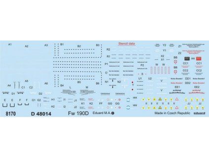 Fw 190D stencils 1/48