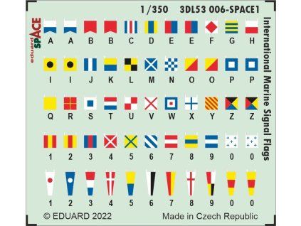 International Marine Signal Flags SPACE 1/350