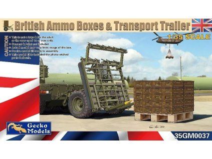 1/35 British Ammo Boxes & Transport Trailer - Gecko Models