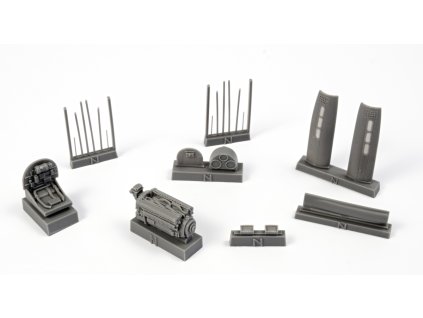 1/72 P-40N Engine Set, for Special Hobby kit