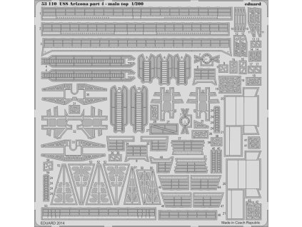 USS Arizona part 4 - main top 1/200 recommended for TRUMPETER