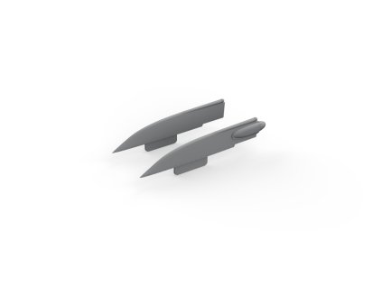 F-4B fin caps PRINT 1/48 recommended for TAMIYA