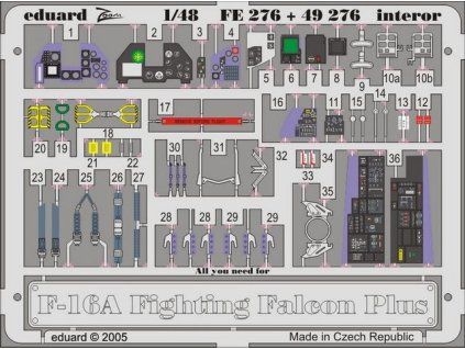 F-16A Plus interior recommended for HASEGAWA
