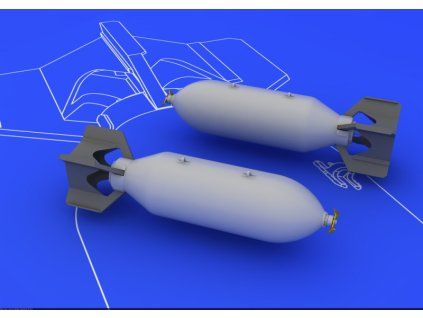 US 500lb bombs (2 pcs) 1/48