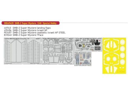 SMB-2 Super Mystere 1/48 recommended for SPECIAL HOBBY