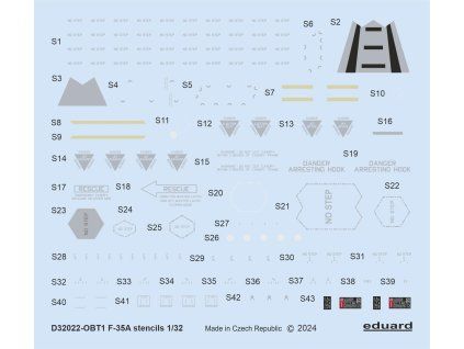 F-35A stencils 1/32 recommended for ITALERI