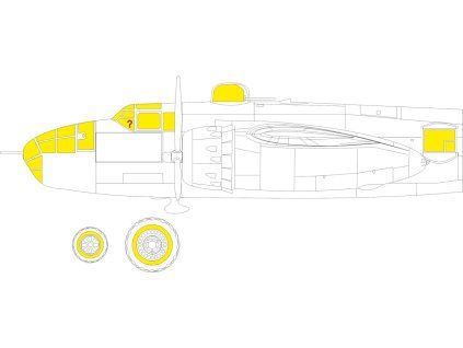 B-25J glazed nose TFace 1/48 recommended for HKM
