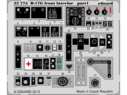B-17G front interior 1/32 recommended for HKM