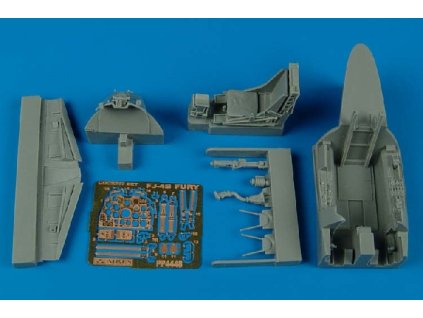 1/48 FJ-4B Fury cockpit set - HOBBY BOSS