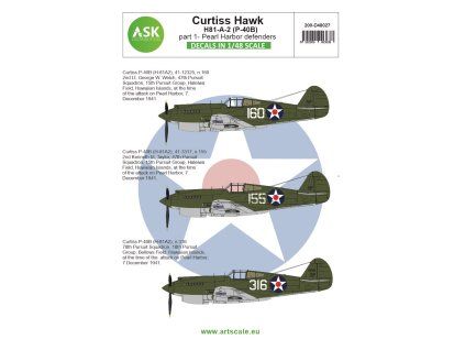 1/48 Curtiss Hawk 81-A-2 (P-40B) part 1 - Pearl Harbor defenders