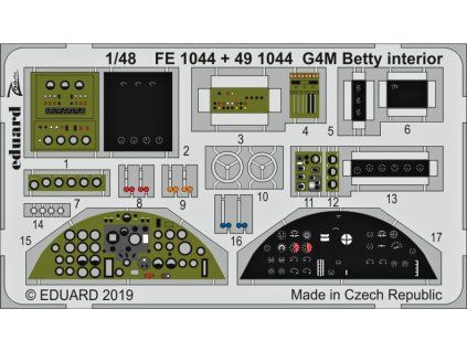 G4M Betty interior 1/48 recommended for TAMIYA