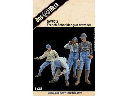 1/72 French Schneider gun crew set
