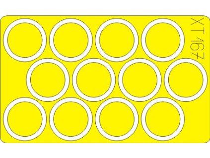 M-7 Mid production wheel masks 1/35 recommended for DRAGON