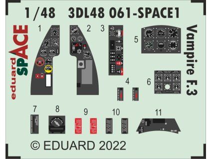 Vampire F.3 SPACE 1/48 recommended for AIRFIX