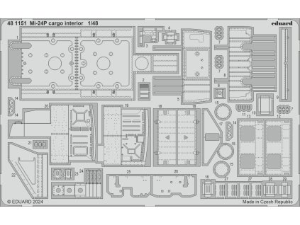 Mi-24P cargo interior 1/48 recommended for TRUMPETER