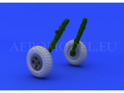 1/48 Spitfire wheels - 4 spoke w/pattern for EDUARD kit