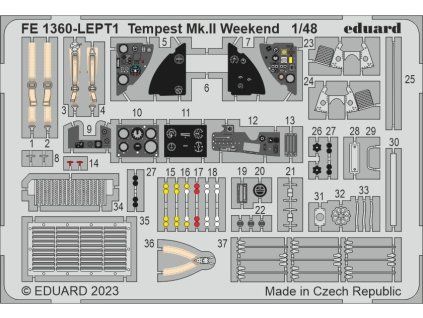 Tempest Mk.II Weekend 1/48 recommended for EDUARD
