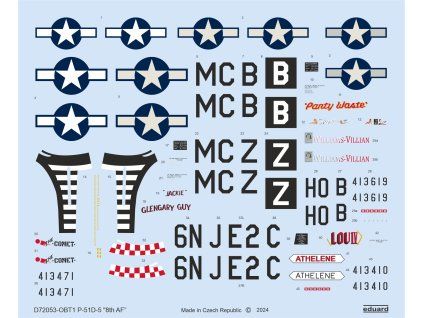 P-51D-5 "8th AF" 1/72 recommended for EDUARD